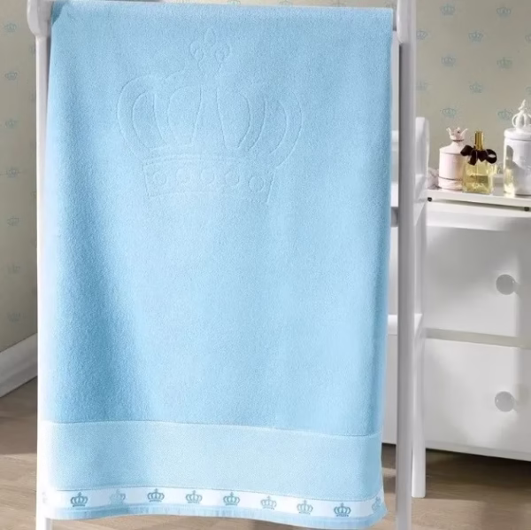 Toalha de Banho Dohler Baby Classic Azul