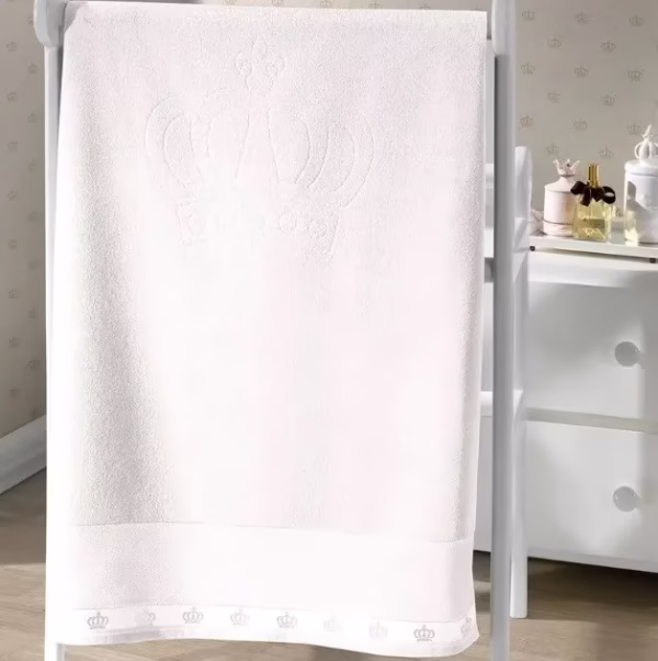 Toalha de Banho Dohler Baby Classic Branco