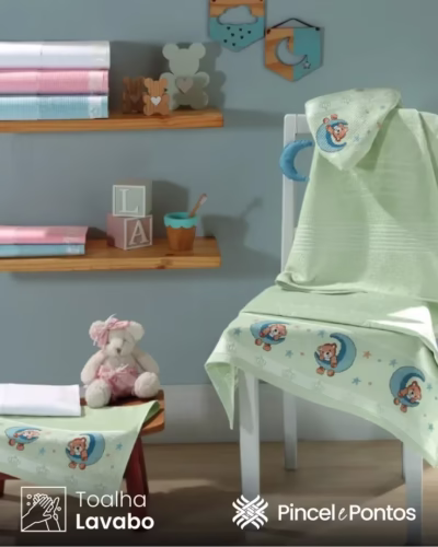 Toalha de Lavabo Dohler Baby Classic 30cm X 45 cm