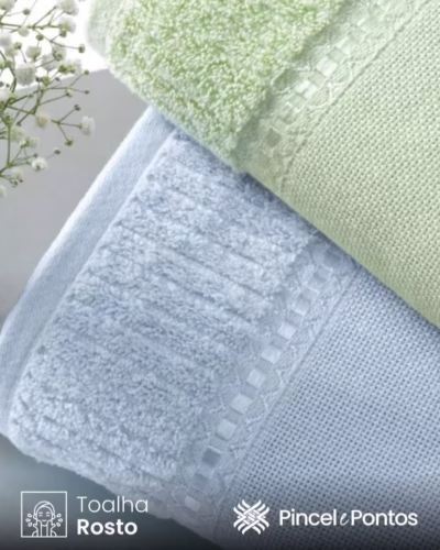 Toalha de Rosto Karsten Passa Fitas I 49x80 cm para Bordar