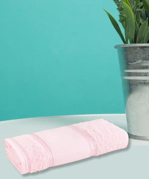 Toalha de Banho Karsten Bruna II 67×140 cm para Pintar Rosa Quartzo