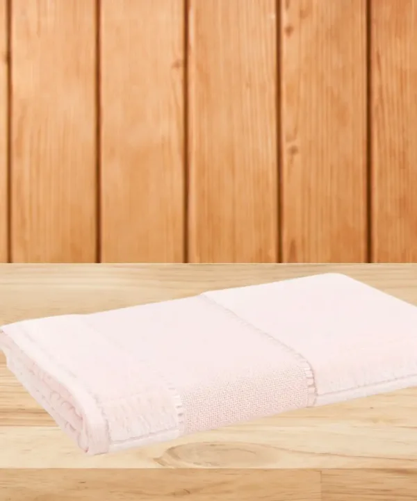 Toalha de Banho Karsten Stella 67x 140 cm para Bordar Salmão