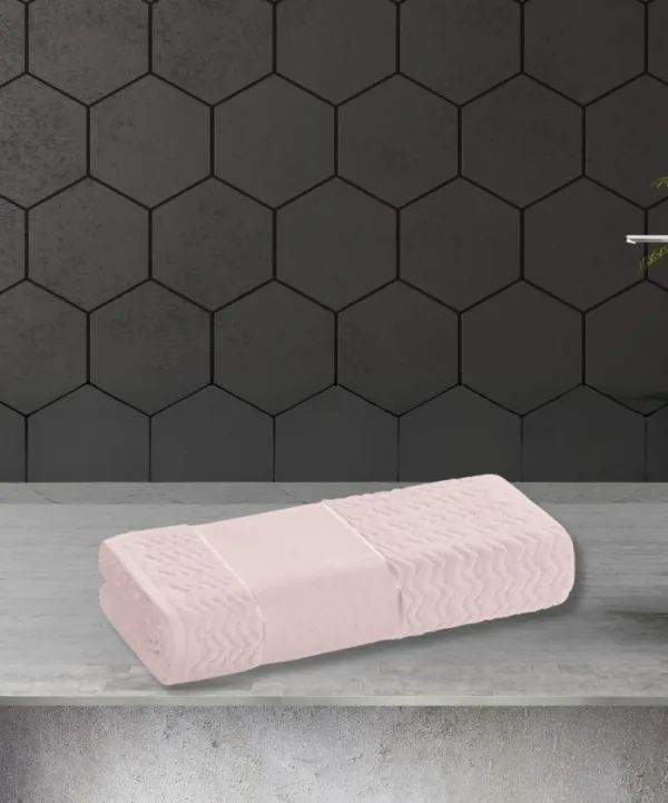 Toalha de Banho Karsten Verona 67×140 cm para Bordar Rosa Quartzo