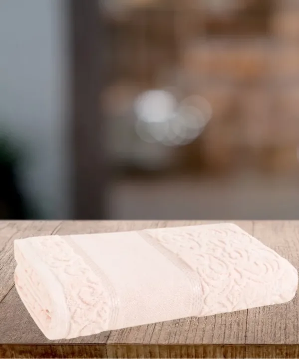 Toalha de Lavabo Karsten Melina II 33×50 cm para Bordar Salmão