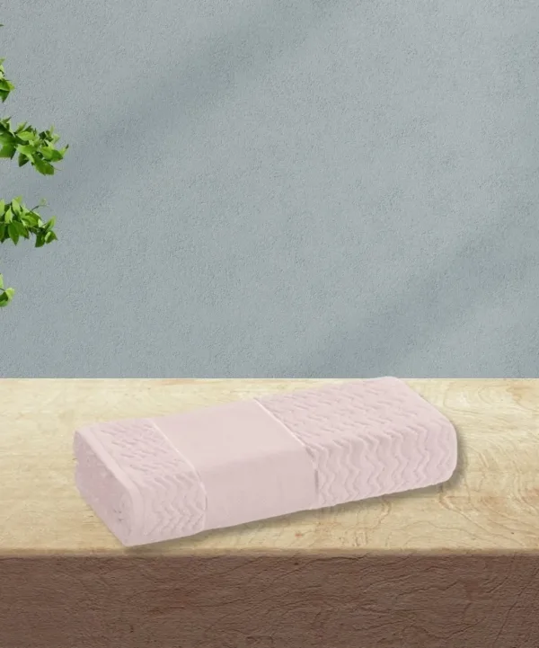 Toalha de Lavabo Karsten Verona 30×50 cm para Bordar Rosa Quartzo