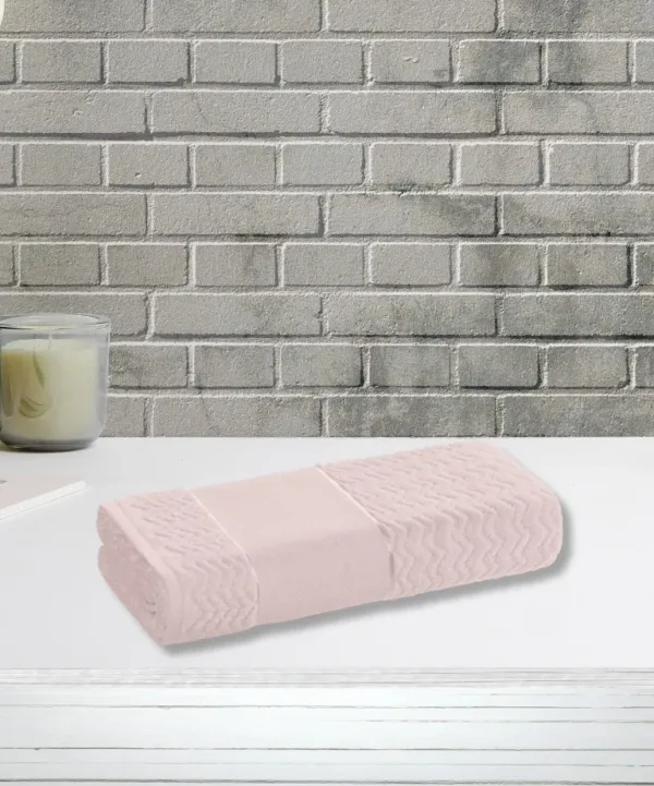 Toalha de Lavabo Karsten Verona 30×50 cm para Pintar Rosa Quartzo