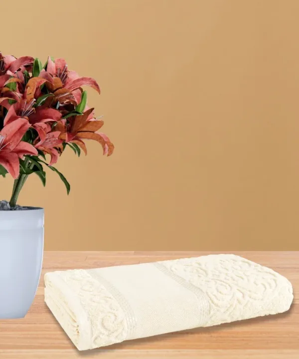 Toalha de Rosto Karsten Melina 50×80cm para Bordar Natural