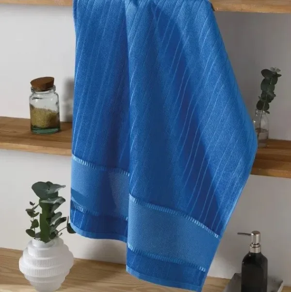 Toalha de Lavabo Dohler Bella 30X45 cm para bordar azul escuro