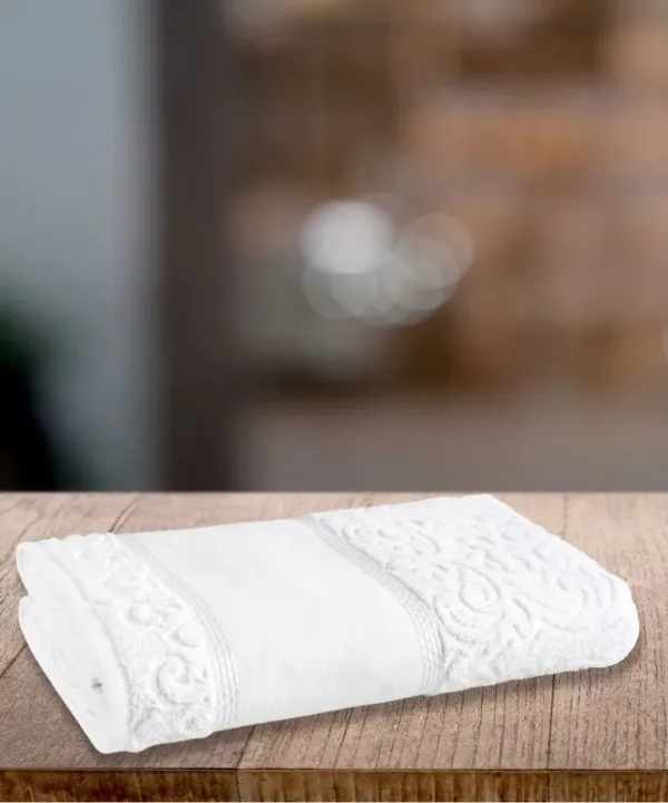 Toalha de Lavabo Karsten Melina II 33×50 cm para Bordar branco
