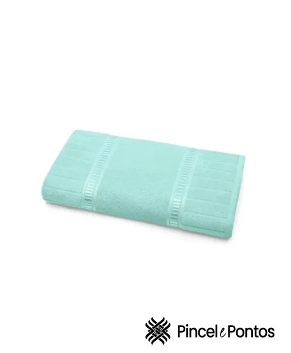 Toalha de Rosto Bouton Caprice Luxo 50×80 cm para Bordar Verde Pistache
