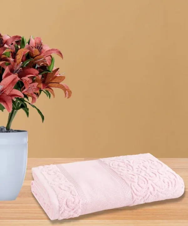 Toalha de Rosto Karsten Melina II 50×80cm para Bordar rosa