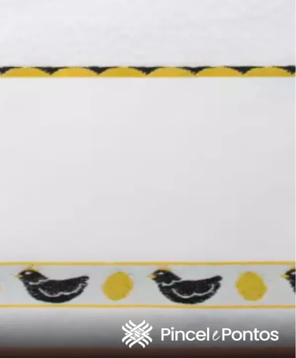 Pano de Copa Jacquard Döhler ArtFacil 45X70 cm para Pintar Galinhas