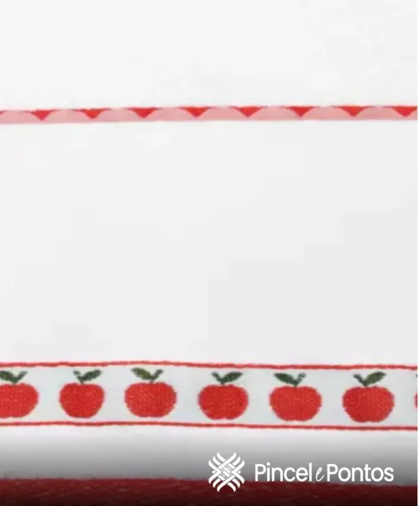 Pano de Copa Jacquard Döhler ArtFacil 45X70 cm para Pintar Maçã