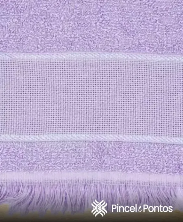 Toalha Social Valletex 23X39 cm para Bordar Orquídea