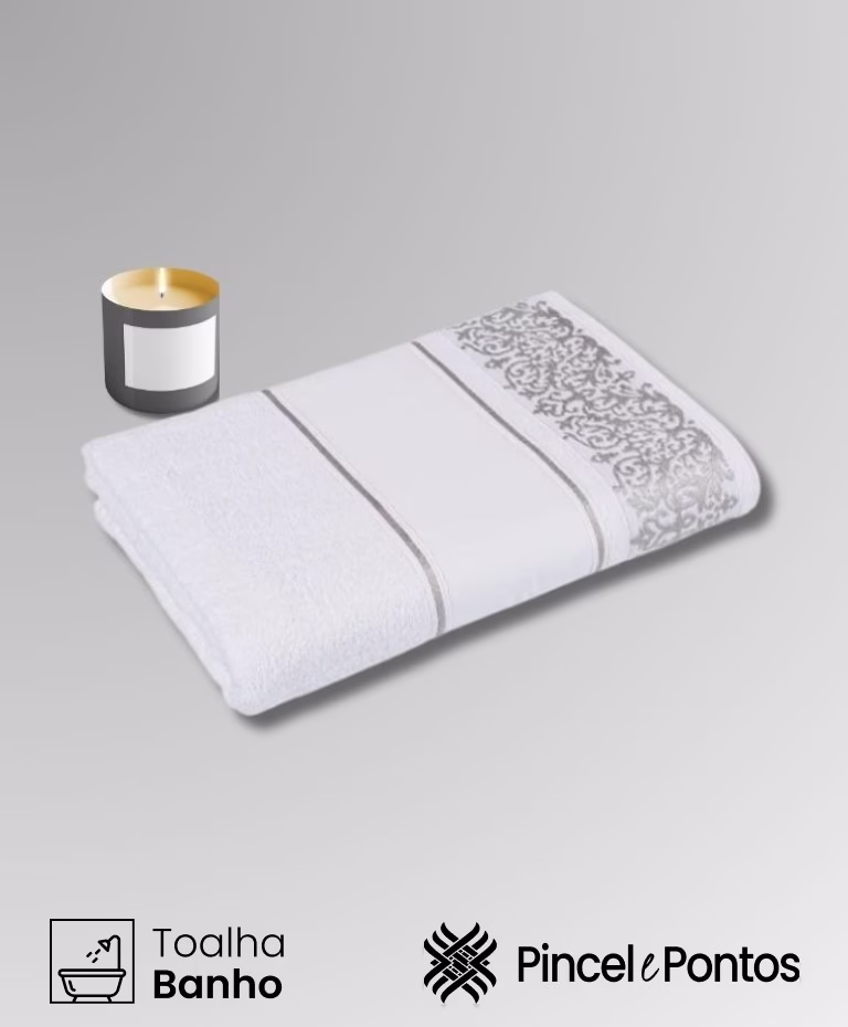 Toalha de Banho Cavhome Sephora 70X140 cm para Pintar