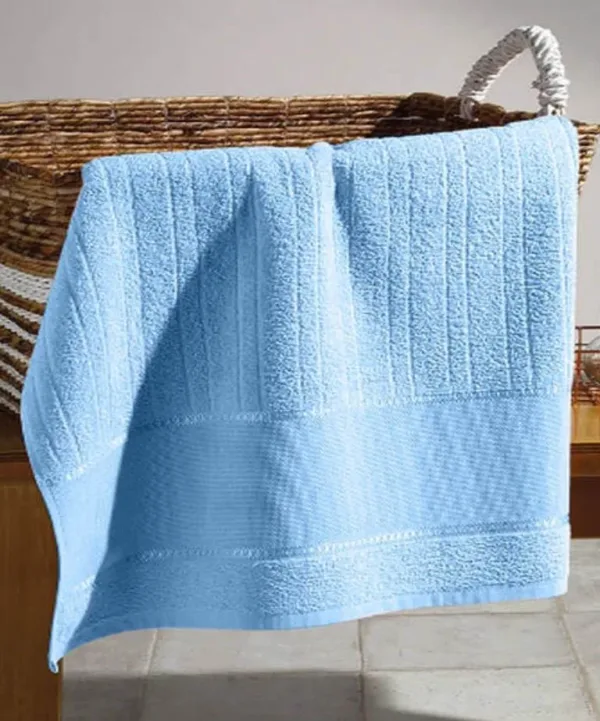 Toalha de Banho Dohler Firenze III 70X140 cm para Bordar azul piscina