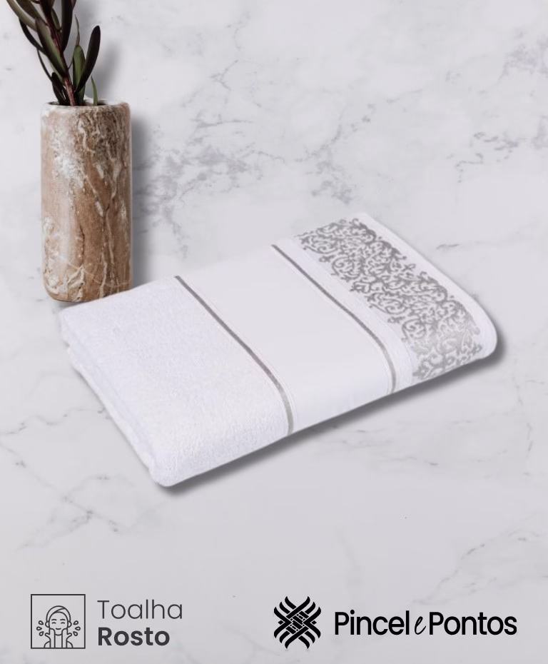 Toalha de Rosto Cavhome Sephora 50X70 cm para Pintar