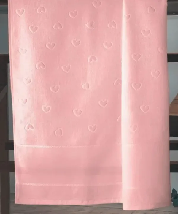 Toalha de Rosto Döhler Verona Art 50X80cm para Pintar e Bordar Rosé