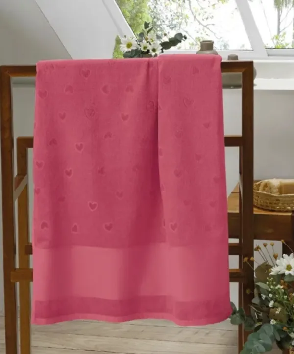 Toalha de Rosto Dohler Verona Art 50X80cm para Pintar e Bordar cereja