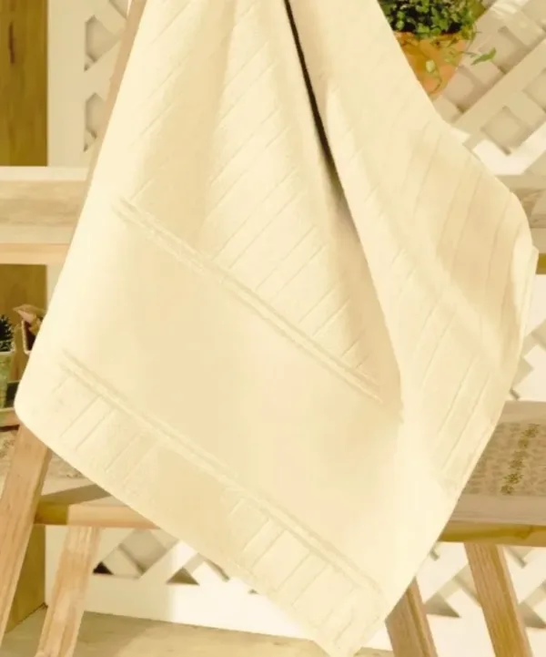 Toalha de Rosto Döhler Artesanalle 50X80 cm para Pintar e Bordar bege claro