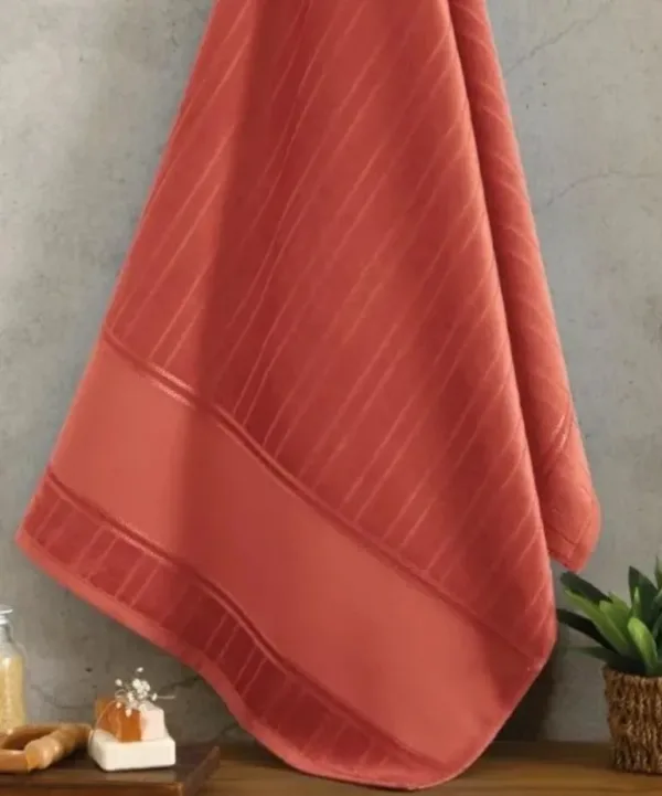 Toalha de Rosto Döhler Artesanalle 50X80 cm para Pintar e Bordar terracota
